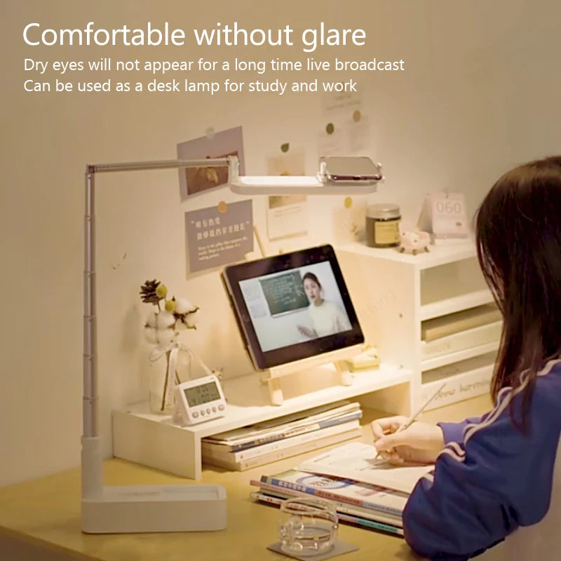 Multifunctional live-stream Phone holder & light